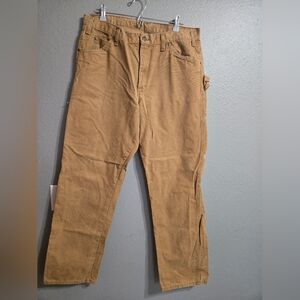 Dickies Tan Carpenter Work Pants 100% Cotton Size 36x34